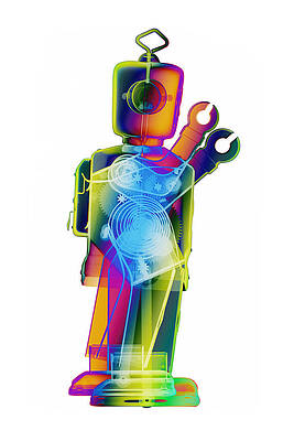 D4X X-ray Robot Art Photograph by Roy Livingston D4X X-ray Robot Art Photograph by Roy Livingston