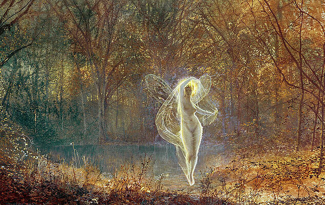 Dame Autumn has a mournful face Print by John Atkinson Grimshaw