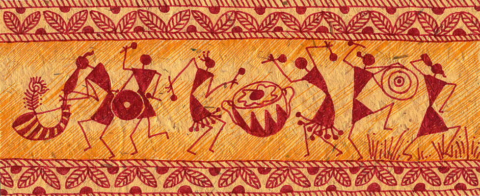 dancing warli figures