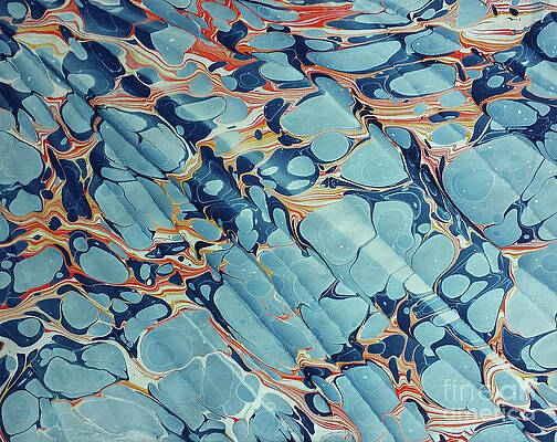 Wall Art - Painting - Dark Blue Spanish Wave by Daniela Easter