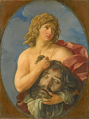 David with the Head of Goliath Print by Giovanni Andrea Sirani