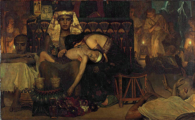 Death of the Pharaoh's Firstborn Son Print by Lawrence Alma-Tadema