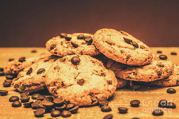 Wall Art - Photograph - Delicious sweet baked biscuits  by Jorgo Photography