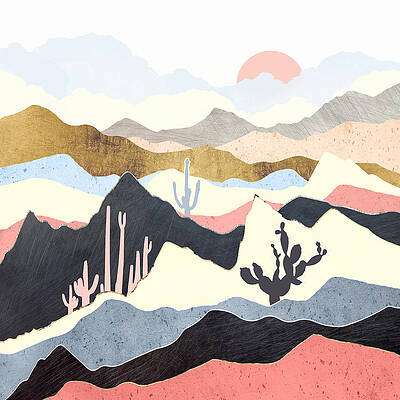 Wall Art - Digital Art - Desert Summer by Spacefrog Designs