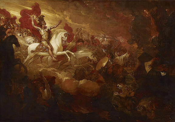 Destruction of the Beast and the False Prophet Print by Benjamin West