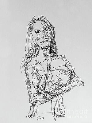 Abstract Human Figure Drawings Fine Art America