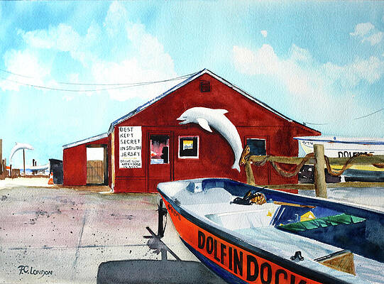 Dolphin Dock II by Phyllis London Dolphin Dock II by Phyllis London