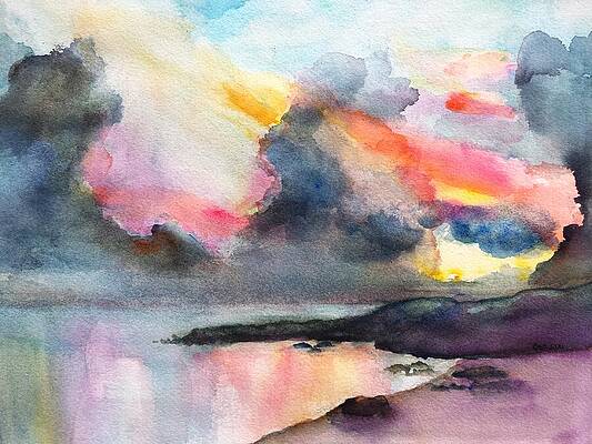 Abstract Beach Scene Paintings Fine Art America