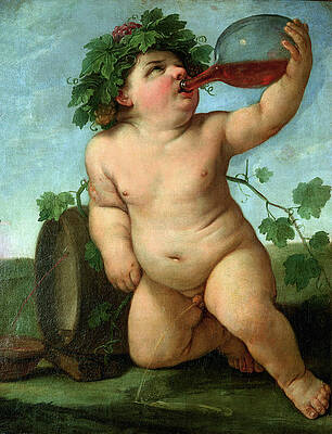 Drinking Bacchus Print by Guido Reni