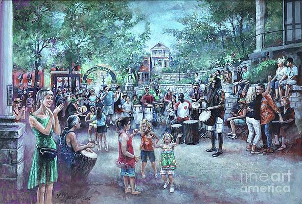 Drumming in Basin Park by Larry Mansker Drumming in Basin Park by Larry Mansker