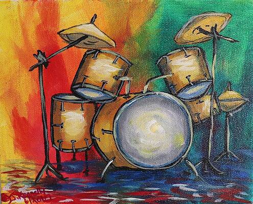 Drum Set Paintings Fine Art America