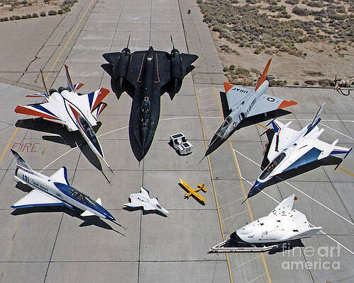 Wall Art - Photograph - Dryden Research Aircraft Fleet 1997 by NASA Science Source