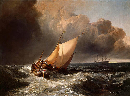 Boat In A Storm Paintings Fine Art America