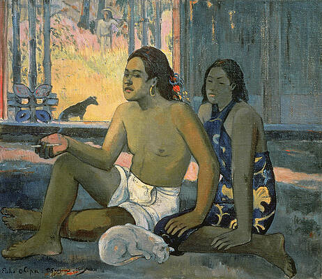 Eiaha Ohipa. Not Working Print by Paul Gauguin
