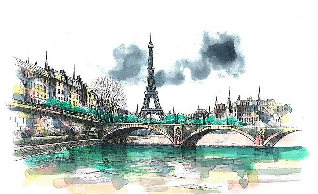 Eiffel Tower Paintings Fine Art America