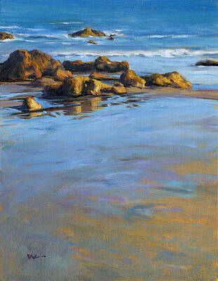 Wall Art - Painting - Pacific Reflections by Konnie Kim