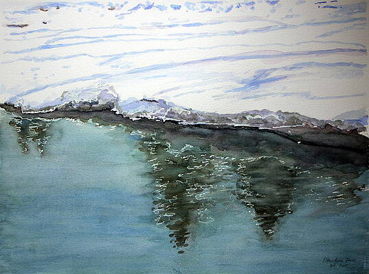 Wall Art - Painting - Elbow River Thaw 1 by Madeleine Arnett
