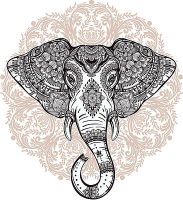 Black And White Elephant Paintings Fine Art America