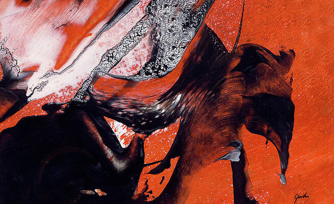 Elephants Contemporary Abstract Art Painting Painting By Modern
