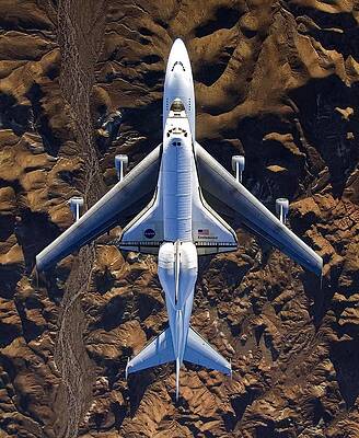 Space Shuttle Endeavour Landing NASA landscape picture art print & FREE PHOTO 