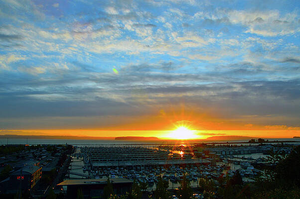 Everett Marina Sunset by Brian O'Kelly Everett Marina Sunset by Brian O'Kelly