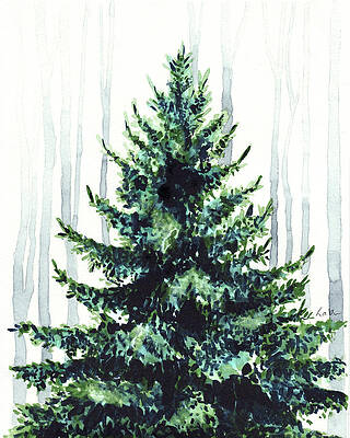 Douglas Fir Trees Paintings Fine Art America