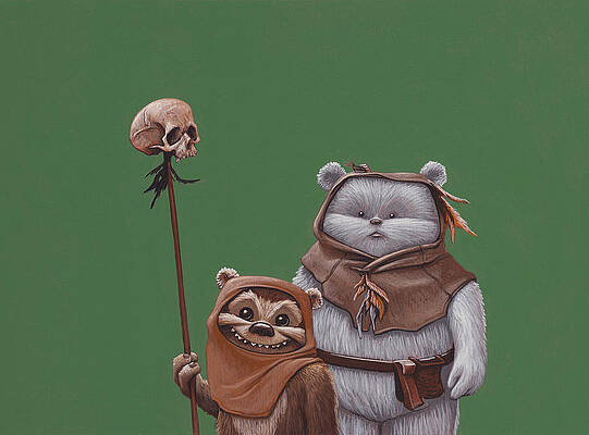Wall Art - Painting - Ewoks by Jasper Oostland