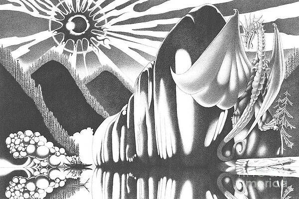 Wall Art - Drawing - Eyes of the Beholder by Devaron Jeffery