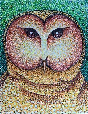 Face of an Owl. 2015 by S A C H A - Circulism Technique Face of an Owl. 2015 by S A C H A - Circulism Technique
