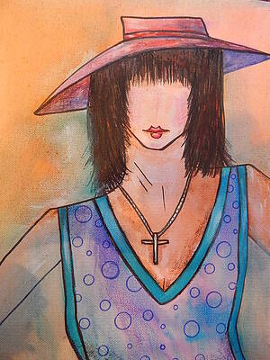 Faceless Girl Paintings Fine Art America