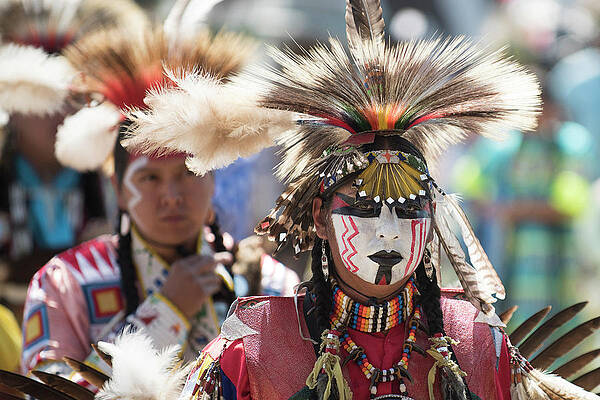 Wall Art - Photograph - Faces at the Pow Wow by Bill Cubitt