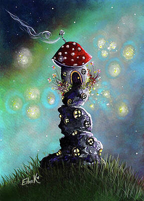 Mushroom Rocks Paintings Fine Art America