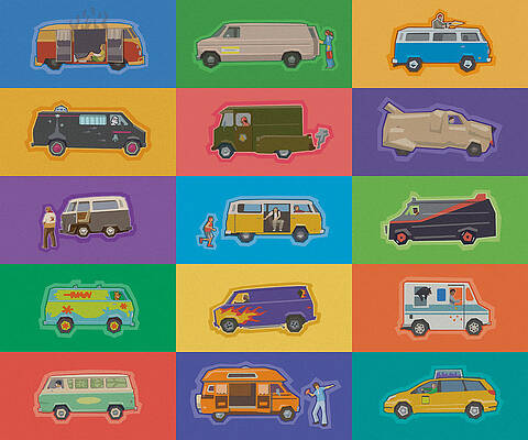 Wall Art - Photograph - Famous Vans by Mitch Frey
