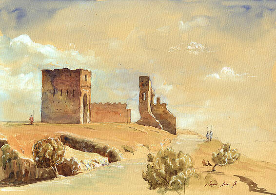 Wall Art - Painting - Fes Morocco orientalist painting by Juan  Bosco