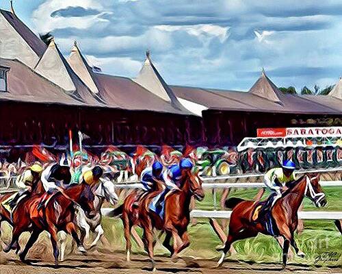Saratoga Race Track Art Fine Art America