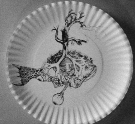 Wall Art - Drawing - Fishface by Joseph Churchill
