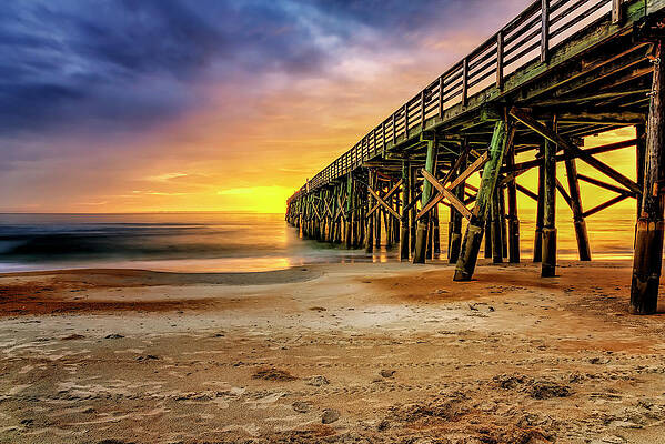 Flagler Beach Pier at Sunrise in HDR by Michael White Flagler Beach Pier at Sunrise in HDR by Michael White