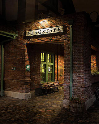 Wall Art - Photograph - Flagstaff Rail Station Entry by American Landscapes