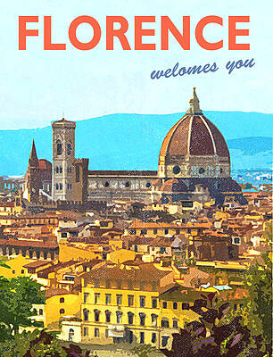 Wall Art - Painting - Florence by Long Shot