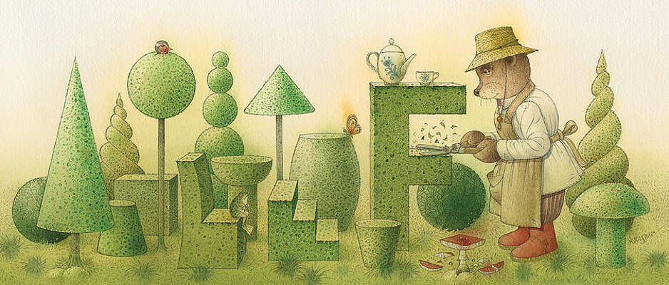 Wall Art - Painting - Florentius the Gardner24 by Kestutis Kasparavicius