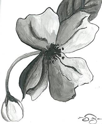 Wall Art - Painting - Flower by Samuel Bailey