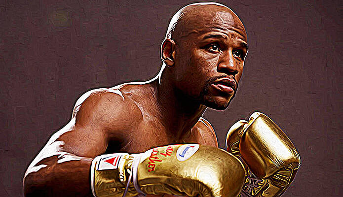 Wall Art - Painting - Floyd Mayweather Jr. by Queso Espinosa