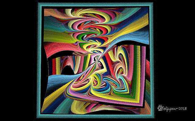 Framed Julian Disc by Peggi Wolfe Framed Julian Disc by Peggi Wolfe
