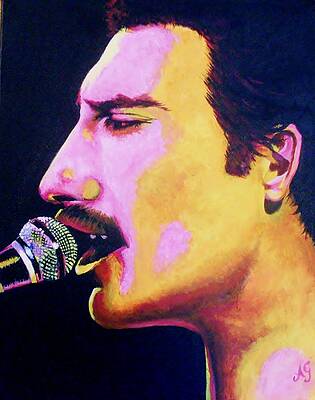 Queen Band Paintings Pixels