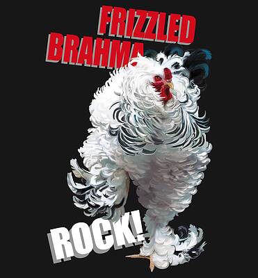 Frizzled Brahma t-shirt print by Sigrid Van Dort Frizzled Brahma t-shirt print by Sigrid Van Dort