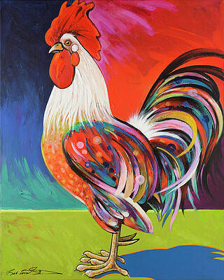 Abstract Rooster Paintings Fine Art America