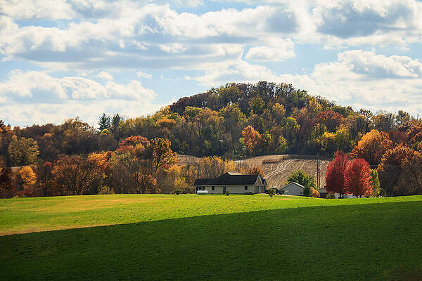 Wall Art - Photograph - Galena Farm on a Hill by Joni Eskridge