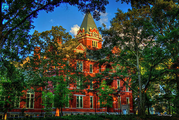 Wall Art - Photograph - Georgia Tech Tech Tower Sunset GA Tech Administration Building Atlanta Art by Reid Callaway