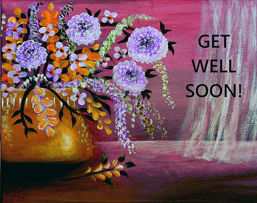 Get Well Soon Painting by Yasmine Medina - Pixels