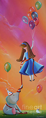 Wall Art - Painting - Getting Carried Away by Cindy Thornton
